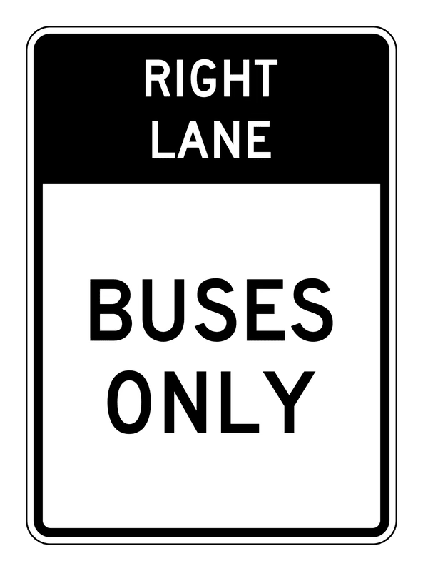 Right Lane Buses Only (Timed)