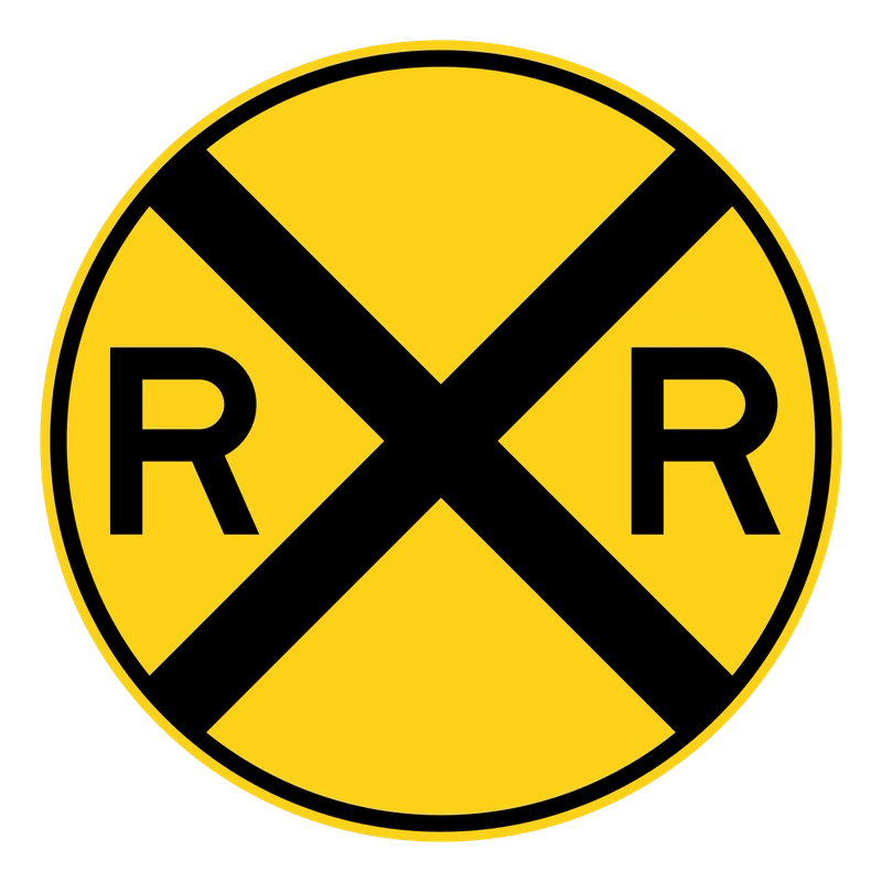 This round yellow sign warns that: