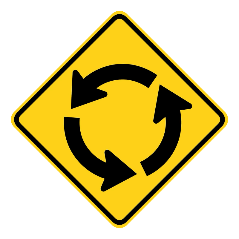 This sign warns drivers of: