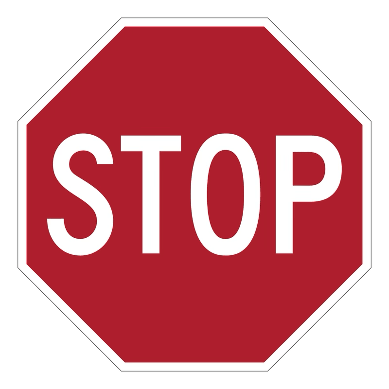 If you see this sign, you should: